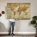 Personalized Custom World Map Wall Art Print – Add Your
