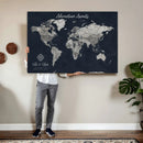 Personalized World Map Canvas – Custom Framed Push Pin by MyGreatCanvas | Canvas Wall Art Prints | Photo Prints & Wall Decor