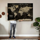 Personalized Push Pin World Map Canvas – Custom Framed by MyGreatCanvas | Canvas Wall Art Prints | Photo Prints & Wall Decor
