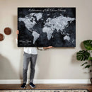 Personalized Push Pin World Map Canvas – Custom Framed by MyGreatCanvas | Canvas Wall Art Prints | Photo Prints & Wall Decor