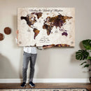 Personalized Push Pin World Map Canvas – Custom Framed by MyGreatCanvas | Canvas Wall Art Prints | Photo Prints & Wall Decor