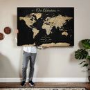 Personalized Push Pin World Map Canvas – Custom Framed by MyGreatCanvas | Canvas Wall Art Prints | Photo Prints & Wall Decor