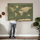 Personalized Push Pin World Map Canvas – Custom Framed by MyGreatCanvas | Canvas Wall Art Prints | Photo Prints & Wall Decor