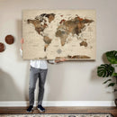 World Map Canvas Print – Framed Detailed Map of the World by MyGreatCanvas | Canvas Wall Art Prints | Photo Prints & Wall Decor