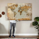 World Map Canvas Print – Detailed Map of the World Wall Art by MyGreatCanvas | Canvas Wall Art Prints | Photo Prints & Wall Decor