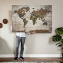 World Map Canvas Print – Framed Detailed Map of the World by MyGreatCanvas | Canvas Wall Art Prints | Photo Prints & Wall Decor