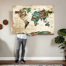 World Map Canvas Print – Framed Detailed Map of the World by MyGreatCanvas | Canvas Wall Art Prints | Photo Prints & Wall Decor