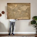 World Map Canvas Print – Framed Travel Map Wall Art for by MyGreatCanvas | Canvas Wall Art Prints | Photo Prints & Wall Decor