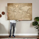 Colorful Watercolor World Map Canvas Wall Art – Framed by MyGreatCanvas | Canvas Wall Art Prints | Photo Prints & Wall Decor