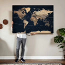 World Map Canvas Print – Detailed Map of the World Wall Art by MyGreatCanvas | Canvas Wall Art Prints | Photo Prints & Wall Decor