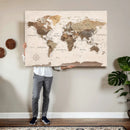 World Map Canvas Print – Framed Detailed Map of the World by MyGreatCanvas | Canvas Wall Art Prints | Photo Prints & Wall Decor