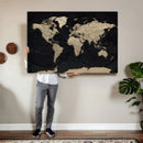 World Map Wall Art Print – Detailed Map of the World Wall by MyGreatCanvas | Canvas Wall Art Prints | Photo Prints & Wall Decor