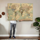Vintage World Map Wall Art | Ready to Hang and Framed by MyGreatCanvas | Canvas Wall Art Prints | Photo Prints & Wall Decor