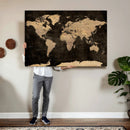 World Map Canvas Print – Detailed Map of the World Wall Art