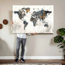 World Map Wall Art Canvas Print for Office Wall Decor by MyGreatCanvas | Canvas Wall Art Prints | Photo Prints & Wall Decor