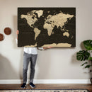 World Map Canvas Print – Framed World Map Wall Art for