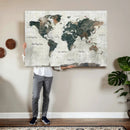 World Map Canvas Print – Framed Travel Map Wall Art for by MyGreatCanvas | Canvas Wall Art Prints | Photo Prints & Wall Decor