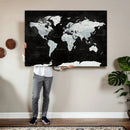 World Map Canvas Print – Framed Push Pin Wall Art, Color by MyGreatCanvas | Canvas Wall Art Prints | Photo Prints & Wall Decor