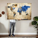 World Map Canvas Print – Colorful Abstract Travel Map, by MyGreatCanvas | Canvas Wall Art Prints | Photo Prints & Wall Decor