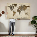 Vintage World Map Canvas Wall Art – Framed Travel Map for by MyGreatCanvas | Canvas Wall Art Prints | Photo Prints & Wall Decor
