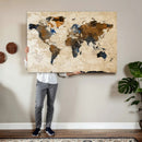World Map Canvas Print – Framed Travel Map Wall Art for by MyGreatCanvas | Canvas Wall Art Prints | Photo Prints & Wall Decor