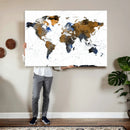 World Map Wall Art Canvas Print, Modern Decorative Framed by MyGreatCanvas | Canvas Wall Art Prints | Photo Prints & Wall Decor