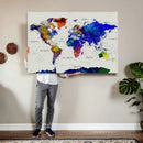 Vintage World Map Canvas Wall Art – Framed Travel Map with by MyGreatCanvas | Canvas Wall Art Prints | Photo Prints & Wall Decor