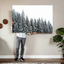 Misty Mountain Forest Canvas Print, Foggy Pine Trees Nature by MyGreatCanvas | Canvas Wall Art Prints | Photo Prints & Wall Decor