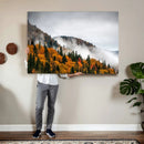 Autumn Forest Wall Art Canvas Print, Foggy Mountain by MyGreatCanvas | Canvas Wall Art Prints | Photo Prints & Wall Decor