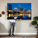 Austin Skyline Wall Art Canvas Print, Austin Downtown Night by MyGreatCanvas | Canvas Wall Art Prints | Photo Prints & Wall Decor