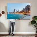Chicago Wall Art Canvas Print, Chicago City Downtown Night by MyGreatCanvas | Canvas Wall Art Prints | Photo Prints & Wall Decor