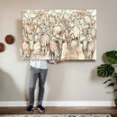 Farmhouse Texas Longhorn Wall Art Canvas Print - Abstract by MyGreatCanvas | Canvas Wall Art Prints | Photo Prints & Wall Decor