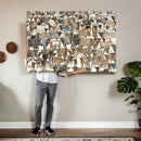 Abstract Longhorn Wall Art Canvas Print - Cow Animal Drawing by MyGreatCanvas | Canvas Wall Art Prints | Photo Prints & Wall Decor