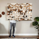 Large Longhorn Wall Art Canvas Print - Abstract Cow Animal by MyGreatCanvas | Canvas Wall Art Prints | Photo Prints & Wall Decor