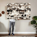 Abstract Texas Longhorn Print - Longhorn Herd Print for by MyGreatCanvas | Canvas Wall Art Prints | Photo Prints & Wall Decor