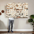 Farmhouse Longhorn Wall Art Canvas Print - Abstract Farm by MyGreatCanvas | Canvas Wall Art Prints | Photo Prints & Wall Decor