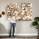 Farmhouse Bighorn Sheep Wall Art Canvas Print - Abstract by MyGreatCanvas | Canvas Wall Art Prints | Photo Prints & Wall Decor