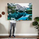 Alpine Mountain Lake Wall Art Canvas Print – Turquoise by MyGreatCanvas | Canvas Wall Art Prints | Photo Prints & Wall Decor
