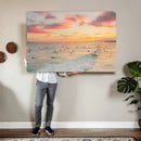 Sunset Beach Wall Art Canvas Print – Soft Coastal by MyGreatCanvas | Canvas Wall Art Prints | Photo Prints & Wall Decor