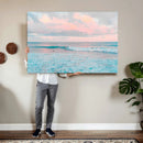 Ocean Wave Wall Art Canvas Print, Pastel Surf Seascape by MyGreatCanvas | Canvas Wall Art Prints | Photo Prints & Wall Decor