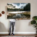 Yosemite Valley Mountain Wall Art Canvas Print, Granite by MyGreatCanvas | Canvas Wall Art Prints | Photo Prints & Wall Decor