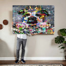 Graffiti Dog Wall Art Decor for Teen Bedroom - Abstract by MyGreatCanvas | Canvas Wall Art Prints | Photo Prints & Wall Decor