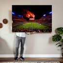 Auburn Stadium Wall Art Canvas Print, College Football Night