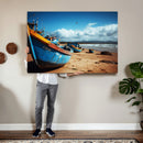 Fishing Boats Wall Art Canvas Print, Coastal Boat Beach by MyGreatCanvas | Canvas Wall Art Prints | Photo Prints & Wall Decor