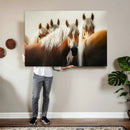 Wild Horse Herd Wall Art Canvas Print, Natural Horse by MyGreatCanvas | Canvas Wall Art Prints | Photo Prints & Wall Decor