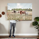 Texas Longhorn Cattle Wall Art Canvas Print: Western Ranch by MyGreatCanvas | Canvas Wall Art Prints | Photo Prints & Wall Decor