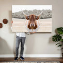Texas Longhorn Bull Wall Art Canvas Print, Rustic Western by MyGreatCanvas | Canvas Wall Art Prints | Photo Prints & Wall Decor