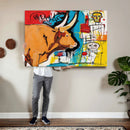 Basquiat Style Bull Graffiti Wall Art Canvas Print, Street by MyGreatCanvas | Canvas Wall Art Prints | Photo Prints & Wall Decor