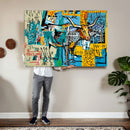 Basquiat Style Bird Bull Graffiti Wall Art Canvas Print, by MyGreatCanvas | Canvas Wall Art Prints | Photo Prints & Wall Decor