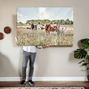 Texas Longhorn Cattle Wall Art Canvas Print, Rustic Ranch by MyGreatCanvas | Canvas Wall Art Prints | Photo Prints & Wall Decor